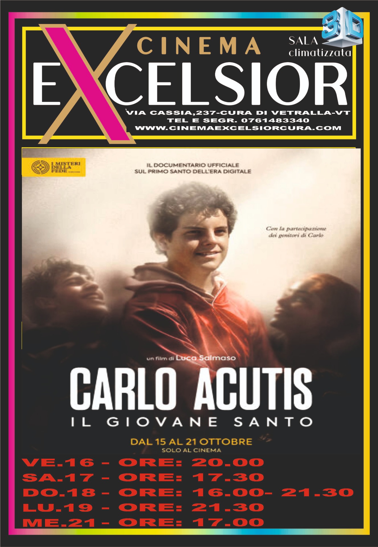 fino al 15 ottobre il cinema resta chiuso